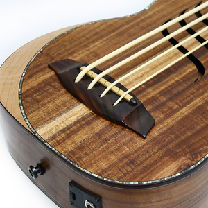Chine gros koa solide <span class=keywords><strong>baryton</strong></span> corps électrique basse ukulélé ukelele avec eq - Product Image 4