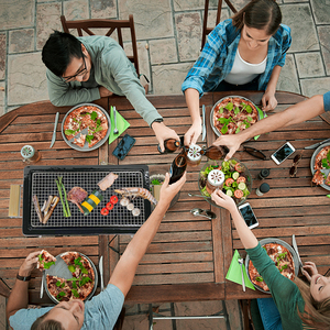 شواية سيراميك عصرية من أوبلكس للتخييم/الشواء الداخلي بالفحم، فرن بدون دخان صديق للبيئة سهل التنظيف - Product Image 5