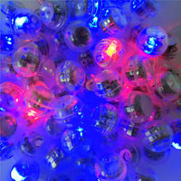 1,6cm Wasserdichte Vibrierende Blinkende LED Plastik Mini Rot & Blau Leuchtende Kugel für Halloween Hochzeit Weihnachten & Geburtstag