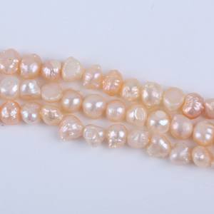 Zhuji Natural Freshwater Baroque <b>Pearl</b> String 18cm 6-7mm Two Sides with Side Holes <b>Loose</b> <b>Pearls</b> for DIY Jewelry - Product Image 3