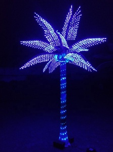 Landscape Lighting Palm <strong>Tree</strong> Lights Outdoor Holiday Lit Palm <strong>LED</strong> <strong>Lighted</strong> <strong>Tree</strong> - Product Image 4