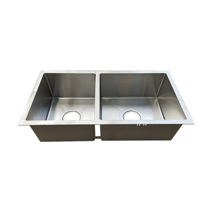<span class=keywords><strong>Vasche</strong></span> da <span class=keywords><strong>cucina</strong></span> fatte a mano con rubinetto di alta qualità in acciaio inox doppia ciotola lavello Logo personalizzato foro di drenaggio - Product Image 6