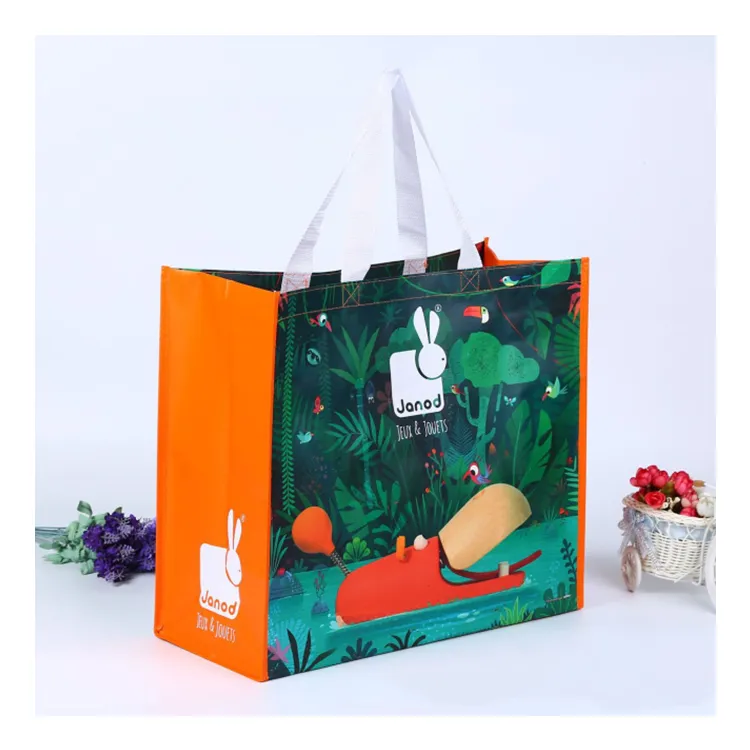 Lüks alışveriş Tote kullanımlık AZO ücretsiz eko dostu butik bakkal alışveriş özel Logo baskılı çanta