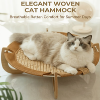 Lit pour chat, hamac rond pour animaux de compagnie, version tapis rafraîchissant respirant, essentiel pour bronzer sur le balcon