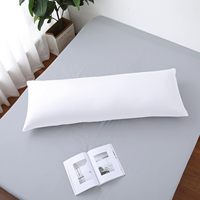 Oreiller corporel à motif uni pour dormeurs latéraux, long et grand, en peluche, avec housse en coton, écologique, pour la grossesse