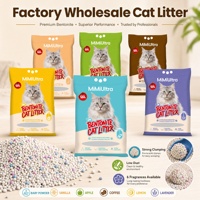 Litière pour chat en bentonite de qualité supérieure, sans poussière, agglomérante, contrôle des odeurs, absorption rapide, pour fournisseurs d'articles pour animaux de compagnie