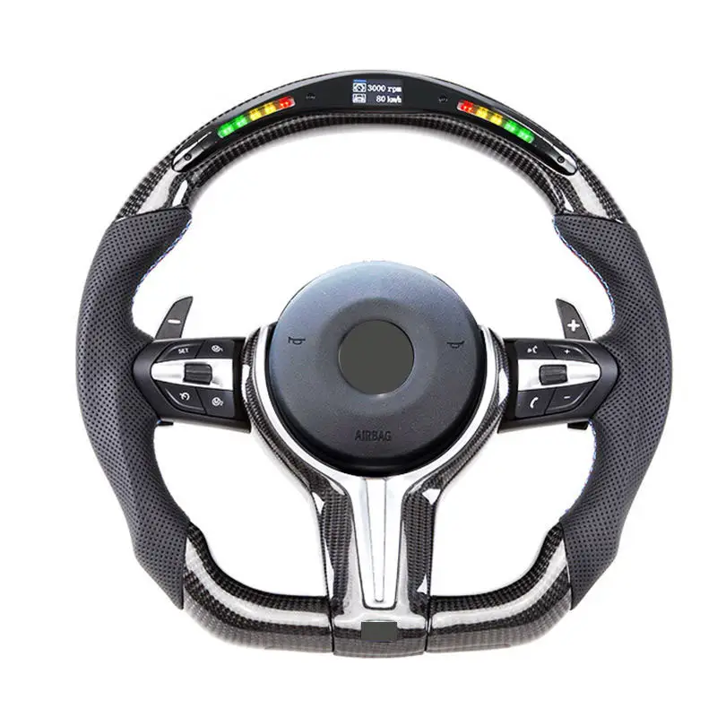 For BMW Carbon Fiber Steering Wheel LED Shift Light E46 E90 F30 F10 M2 M3 M4 M5 M6 1 2 3 4 5 6 SERIES X1 X2 X4 X5 X3 X6
