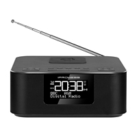 Altavoz de Radio FM DAB con pantalla LCD, con función de carga inalámbrica