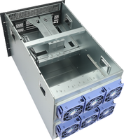 Chassis Server GPU Rak 10U Mendukung 16 Kartu GPU Turbo Lebar Ganda dengan PSU Redundant untuk AI Deep Learning