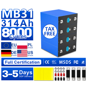 Cellule de batterie LiFePO4 3.2V 314Ah Grade A MB31 Stock UE Entrepôt Allemagne Pologne Livraison DDP pour ESS domestique et ESS commercial - Product Image 1