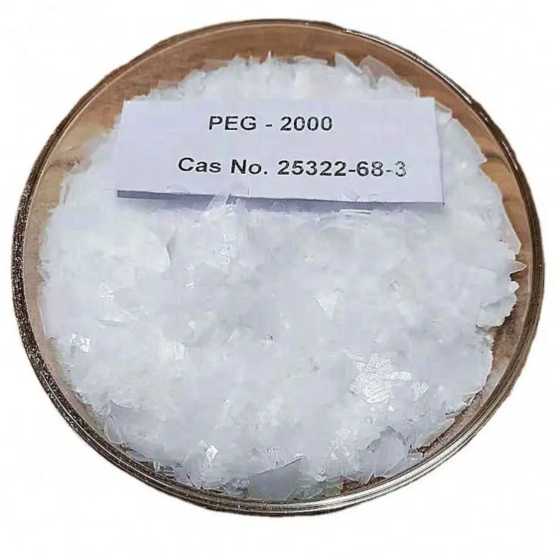 Polyethylen glykol (PEG) 4000 Grundlegendes Nivel lier mittel CAS 25322-68-3 Weißer flockiger Feststoff