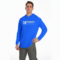 Nouvelle conception respirante UPF 50, antibactérienne, séchage rapide, 100% polyester, équipement et matériel de pêche en eau salée grande taille pour hommes