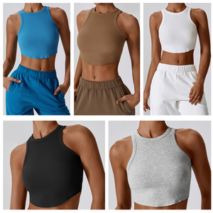 2023 nuevo Athletic Run ligero señoras correr tanque chaleco fábrica Slim Fitness Activewear entrenamiento Top Yoga deportes <span class=keywords><strong>de</strong></span> talla grande - Product Image 4