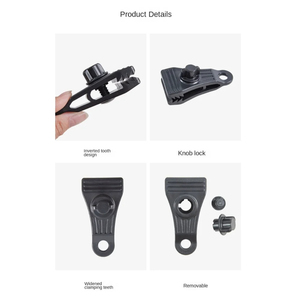 Clips de sujeción resistentes para lonas, abrazaderas de bloqueo para cubiertas de piscinas, sujeta carpas, resistentes al viento para toldos y camping al aire libre. - Product Image 5