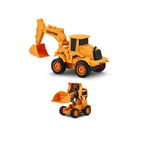 Set von 3 Friction Power Transforming Construction Toys Vehicles Truck für Toddlers Age 2-6