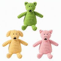 Jouets en peluche personnalisés et interactifs pour animaux de compagnie, poupées d'animaux simulés de dessin animé pour chiens, peluches molaires résistantes aux morsures