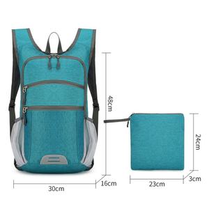 Sac à dos de randonnée léger et pliable, résistant à l'eau, sac de jour compact pliable pour les voyages en plein air, le camping et le cyclisme - Product Image 2