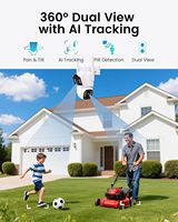 Caméra de sécurité WiFi à énergie solaire, vision nocturne extérieure, audio bidirectionnel, système de surveillance sans fil