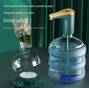 Bomba eléctrica para botella de agua, dispensador de agua potable ultrasilencioso, bomba recargable USB universal para cocina, oficina y hogar - Product Image 2