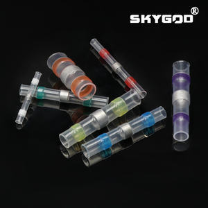 Conectores de cable de sellado de soldadura Flexible, <span class=keywords><strong>Tubo</strong></span> termorretráctil aislado, terminales de manguito de cable eléctrico, <span class=keywords><strong>empalme</strong></span> a tope, impermeable, 3:1 - Product Image 4