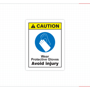 Protective Gloves Required Safety <b>Sticker</b> for Workplace Injury Prevention Material Handling and Maintenance Tasks - Product Image 4