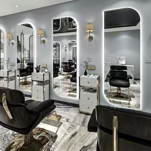 Espejo de Pared Moderno para Salón de Belleza, Suministros Esenciales para Barbería Profesional - Product Image 1