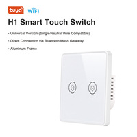 Pour les interrupteurs muraux intelligents Tuya TYSH standard UE compatibles Google Alexa et Zigbee 10A max. Réseau WiFi actuel
