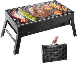 Barbecue portable pliable pour terrasse, camping, voyage, mini barbecue au charbon de bois pour pique-nique, jardin, fête - Product Image 1