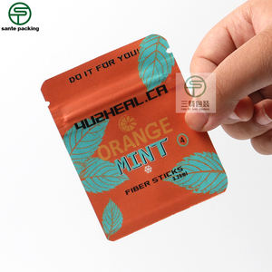 Bolsa de Sellado de 3 Lados Reciclable para Té de Flores, Té de Frutas, Café, Leche, Comida para Mascotas, Gelatina, Impresión por Grabado Personalizada, Tamaño Mini, MOQ 5000 Piezas - Product Image 4