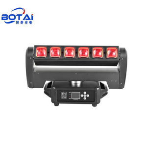 BOTAI 6x40W LED Pixel Bar Luces móviles multifuncionales Atenuación de 16 bits Voltaje global RGBW Modular Tornado Effects DMX512 - Product Image 1