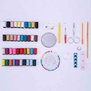 Creative Hand <b>Sewing</b> Kit 128 Piece Portable Needle Thread Box Travel <b>Sewing</b> <b>Bag</b> Medium Size Simple Style Textile Material - Product Image 3