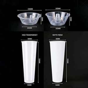 Vaso de Plástico Desechable Multifuncional Personalizado 2 en 1 de 500ml/700ml con Tapa y Recipiente <span class=keywords><strong>para</strong></span> Snacks y Bebidas - Product Image 4