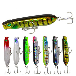 Leurres <span class=keywords><strong>de</strong></span> pêche Topwater crayon <span class=keywords><strong>Popper</strong></span> leurres <span class=keywords><strong>de</strong></span> pêche en plastique, appât crayon <span class=keywords><strong>de</strong></span> marche, <span class=keywords><strong>leurre</strong></span> <span class=keywords><strong>de</strong></span> pêche crayon - Product Image 1