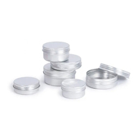 30g 50g 60g 80g 100g Boîte à pilules vide en aluminium Baume à lèvres Bougie Boîte en métal Conteneur cosmétique rond Petite boîte en aluminium