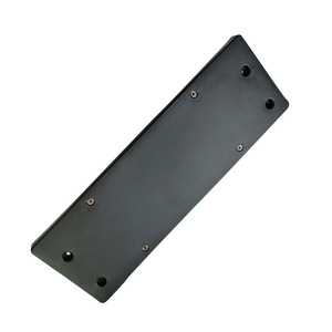 Support de plaque d'immatriculation avant BMW Série 5 G30 G38 205 mm, cadre ABS noir, compatible 2016-2019 - Product Image 2
