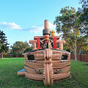 Toboganes de Agua Inflables para Patio de Juegos, Tobogán de Barco Pirata Inflable, Castillo Hinchable Combinado para Niños, para <span class=keywords><strong>Alquiler</strong></span> Comercial - Product Image 5