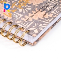 Cuaderno Ecológico Personalizado de Alta Calidad con Doble Espiral para Diario Creativo, Cubierta con Grabado, Fabricante, Venta al Por Mayor