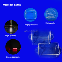 Contenants en verre de quartz résistants aux hautes températures et à la corrosion, plateaux en quartz personnalisés