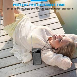 Mini <b>Pocket</b> AM FM Radio Long Range High Sensitivity Telescopic Antenna AA Battery Operated Elder Portable Broadcast Receiver - Product Image 5
