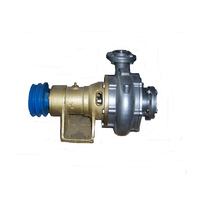 Nouvelle pompe à eau en acier inoxydable argenté à surface lisse, résistante à l'eau, pièce de rechange pour moteur marin 1 1/2 pouces, pour bateau/yacht