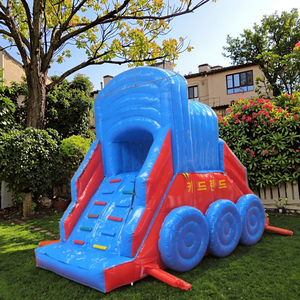 Commercial extérieur enfants adultes fête sautant château plein d'entrain toboggan toboggan Gonflable toboggan gonflable toboggan tropical - Product Image 4