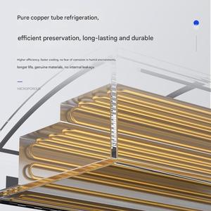 Vitrines réfrigérées commerciales avec vitre et acier inoxydable pour stands alimentaires et vendeurs mobiles - Portables, efficaces, éclairées par LED - Product Image 3