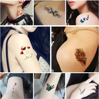 Kertas tato Laser bening tahan lama, stiker Decal tato sementara A4 kosong dapat dicetak, stiker tato tahan air untuk Printer Laser