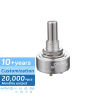 Potentiomètres rotatifs de précision série SRS22 Kit de résistance à film de carbone 10k/20k/50k/100k/200k pour le contrôle de vitesse du commutateur de Volume