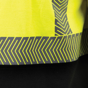 卸売メカニックFRシャツ黒底安全クルーネックTシャツ溶接反射材付き耐火作業服 - Product Image 4