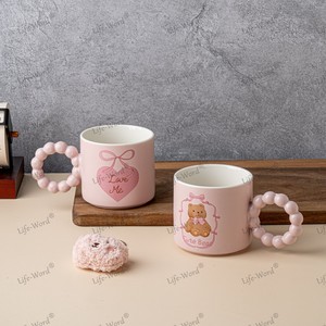 Vente chaude mignon Graffiti tasses en céramique mignon ours tasses à eau en céramique comme cadeaux pour petite amie - Product Image 3