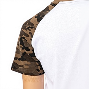 Custom Camouflage Raglan Sleeve <b>T</b> <b>Shirt</b> Men Regular Fit ONeck Casual Jersey Knitted Top Summer Short Sleeve Wholesale <b>T</b> <b>Shirt</b> - Product Image 4