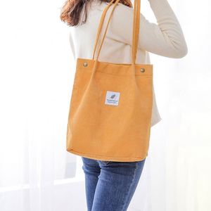Bolso de mano de pana para mujer, nuevo, al por mayor, con cierre abierto, cadenas, gran capacidad, estilo coreano, para estudiantes - Product Image 1