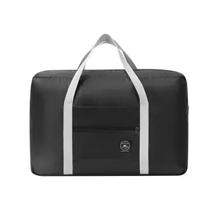 Offre Spéciale déménagement bagages court voyage sac en Nylon moderne simplicité pliable sac affaires voyage vêtements stockage Ba