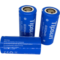 Cellule de batterie plate 32700 6Ah Tipsun 3.2V LiFePO4 à décharge élevée rechargeable